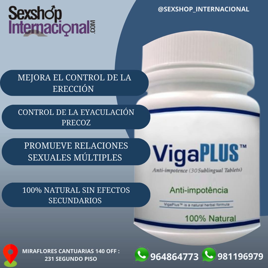 VIGA PLUS POTENCIADOR SEXUAL 30 MINUTOS ANTES-MEJORA TUS ERECCIONES-SEXSHOP LIMA